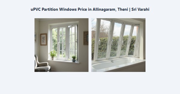 uPVC Partition Windows Price in Allinagaram, Theni | Sri Varahi