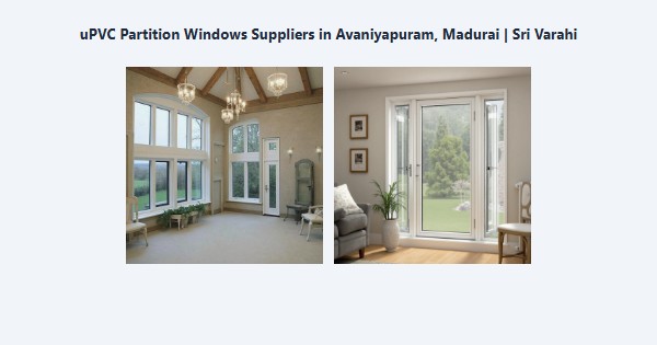 uPVC Partition Windows Suppliers in Avaniyapuram, Madurai | Sri Varahi