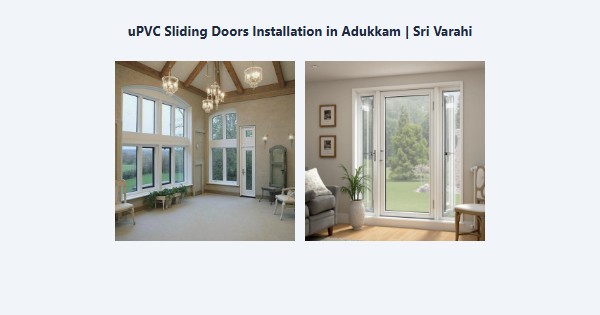 uPVC Sliding Doors Installation in Adukkam, Kodaikanal | Sri Varahi