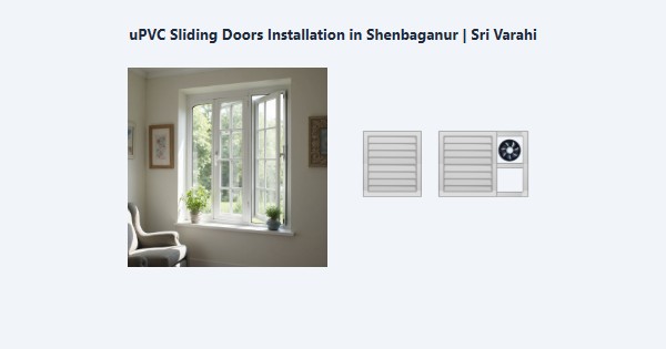 uPVC Sliding Doors Installation in Shenbaganur, Kodaikanal | Sri Varahi