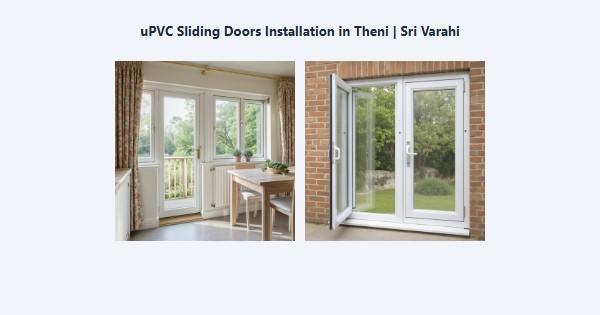 uPVC Sliding Doors Installation in Theni | Sri Varahi