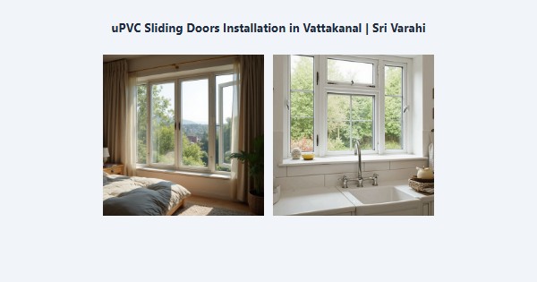 uPVC Sliding Doors Installation in Vattakanal, Kodaikanal | Sri Varahi