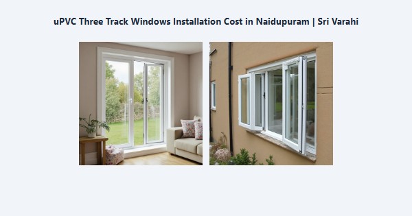 uPVC Three Track Windows Installation Cost in Naidupuram, Kodaikanal | Sri Varahi