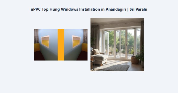 uPVC Top Hung Windows Installation in Anandagiri, Kodaikanal | Sri Varahi