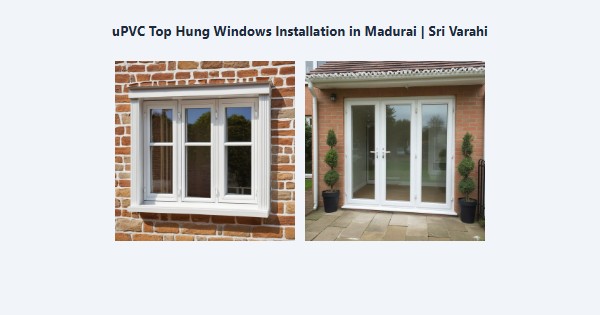 uPVC Top Hung Windows Installation in Madurai | Sri Varahi