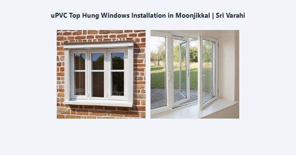uPVC Top Hung Windows Installation in Moonjikkal, Kodaikanal | Sri Varahi