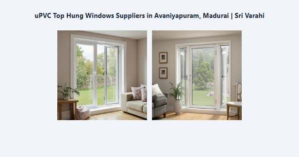 uPVC Top Hung Windows Suppliers in Avaniyapuram, Madurai | Sri Varahi