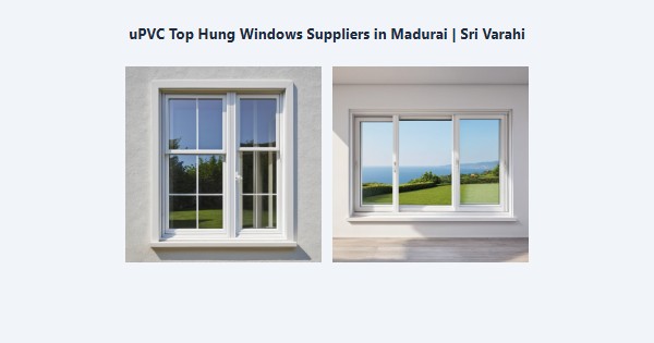 uPVC Top Hung Windows Suppliers in Madurai | Sri Varahi