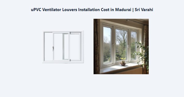 uPVC Ventilator Louvers Installation Cost in Madurai | Sri Varahi