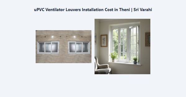uPVC Ventilator Louvers Installation Cost in Theni | Sri Varahi