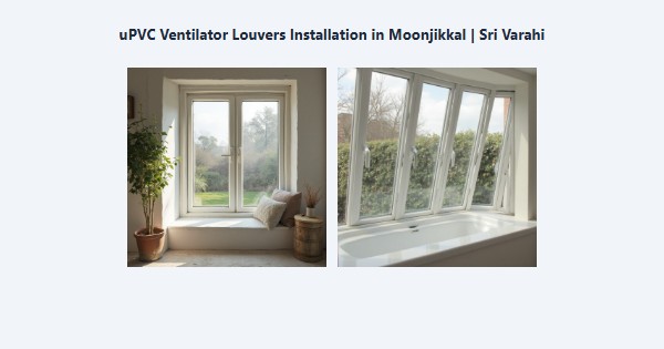 uPVC Ventilator Louvers Installation in Moonjikkal, Kodaikanal | Sri Varahi