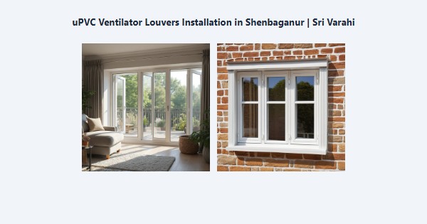 uPVC Ventilator Louvers Installation in Shenbaganur, Kodaikanal | Sri Varahi