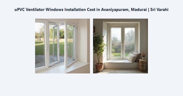 uPVC Ventilator Windows Installation Cost in Avaniyapuram, Madurai | Sri Varahi