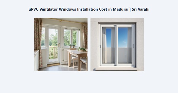 uPVC Ventilator Windows Installation Cost in Madurai | Sri Varahi