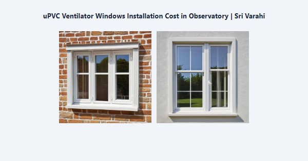 uPVC Ventilator Windows Installation Cost in Observatory, Kodaikanal | Sri Varahi