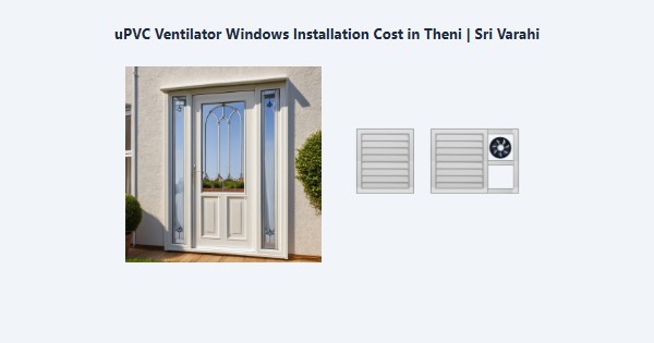 uPVC Ventilator Windows Installation Cost in Theni | Sri Varahi