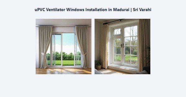 uPVC Ventilator Windows Installation in Madurai | Sri Varahi