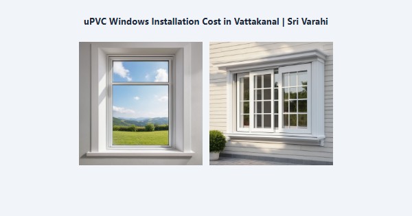 uPVC Windows Installation Cost in Vattakanal, Kodaikanal | Sri Varahi