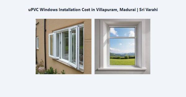 uPVC Windows Installation Cost in Villapuram, Madurai | Sri Varahi
